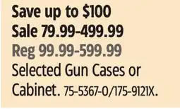 Canadian Tire Huntshield Selected Gun Cases or Cabinet offer