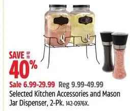 Canadian Tire Selected Kitchen Accessories and Mason Jar Dispenser offer