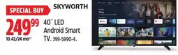 Canadian Tire Skyworth 40˝ LED Android Smart TV offer