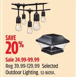 Canadian Tire Selected Outdoor Lighting offer