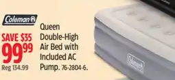Canadian Tire Queen Double-High Air Bed with Included AC Pump offer