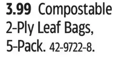 Canadian Tire Canadian Tire Compostable 2-Ply Leaf Bags offer