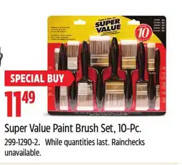 Canadian Tire Bennett Super Value Paint Brush Set offer