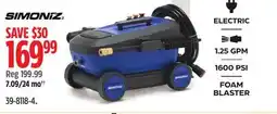 Canadian Tire SIMONIZ 1600 PSI 1.25 GPM Pressure Washer offer