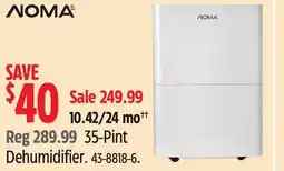 Canadian Tire NOMA 35-Pint Dehumidifier offer