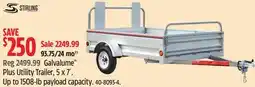 Canadian Tire Stirling Galvalume Plus Utility Trailer, 5 x 7´ offer