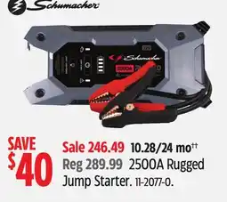 Canadian Tire SCHUMACHER Rugged Jump Starter offer