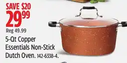 Canadian Tire 5-Qt Copper Essentials Non-Stick Dutch Oven offer