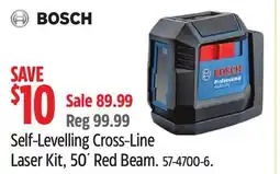 Canadian Tire Self-Levelling Cross-Line Laser Kit, 50´ Red Beam offer