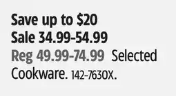 Canadian Tire Heritage The Rock Selected Cookware offer
