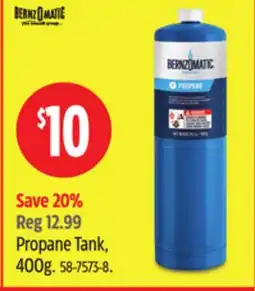 Canadian Tire Bernzomatic Propane Tank offer