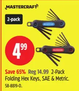 Canadian Tire Mastercraft Folding Hex Key offer