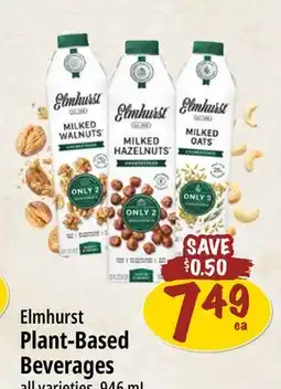 Farm Boy Elmhurst Plant-Based Beverages offer