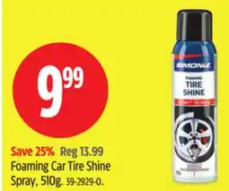 Canadian Tire SIMONIZ Foaming Car Tire Shine Spray offer