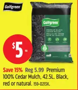 Canadian Tire Premium 100% Cedar Mulch offer