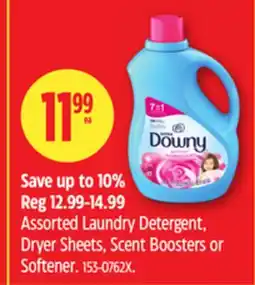 Canadian Tire Downy Assorted Laundry Detergent, Dryer Sheets, Scent Boosters or Softener offer