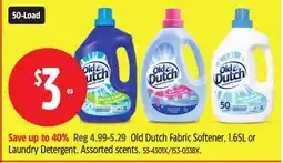 Canadian Tire Fabric Softener, 1.65L or Laundry Detergent offer