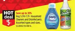 Canadian Tire Household Cleaners and Disinfectants offer