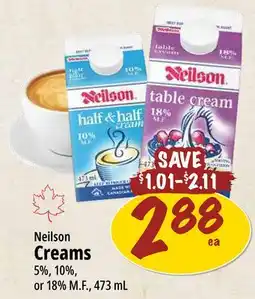 Farm Boy Neilson Creams 5%, 10%, or 18% M. F., 473 mL offer