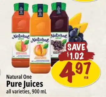 Farm Boy Natural One Pure Juices offer