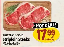 Farm Boy Australian Graded Striploin Steaks offer
