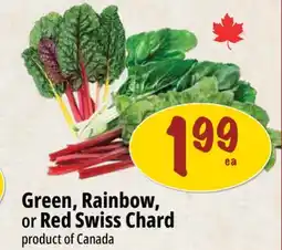Farm Boy Green, Rainbow, or Red Swiss Chard offer