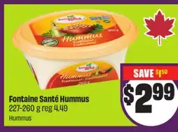 Chalo FreshCo Fontaine Santé Hummus 227-260 g offer