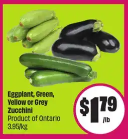 Chalo FreshCo Eggplant, Green, Yellow or Grey Zucchini Product of Ontario offer