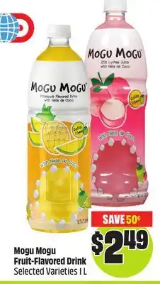 Chalo FreshCo Mogu Mogu Fruit-Flavored Drink Selected Varieties 1 L offer