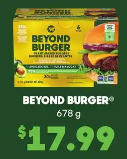 Chalo FreshCo PACK BEYOND BURGER PLANT-BASED BURGERS offer