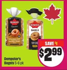 Chalo FreshCo Dempster's Bagels 5-6 pk offer