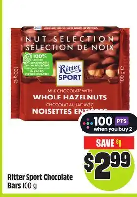 Chalo FreshCo Ritter Sport Chocolate Bars 100 g offer