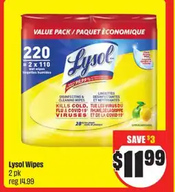 Chalo FreshCo Lysol Wipes 2 pk offer