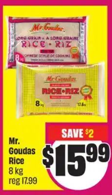 Chalo FreshCo Mr. Goudas Rice 8 kg offer