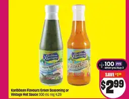 Chalo FreshCo Karibbean Flavours Green Seasoning or Vintage Hot Sauce 300 mL offer