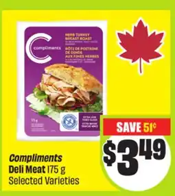 FreshCo Compliments Deli Meats 175 g Selected Varieties offer