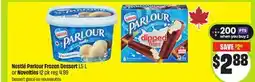 FreshCo Nestle Parlour Frozen Dessert 1.5 L or Novelties 12 pk offer