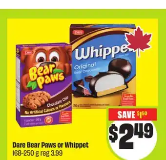 FreshCo Dare Bear Paws or Whippet 168-250 g offer
