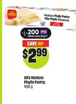 FreshCo Alfa Medium Phyllo Pastry 450 g offer