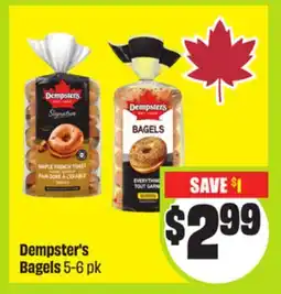 FreshCo Dempster's Bagels 5-6 pk offer
