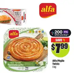 FreshCo Alfa Phyllo Twists 1 kg offer