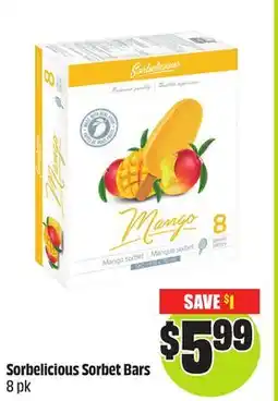 FreshCo Sorbelicious Sorbet Bars 8 pk offer