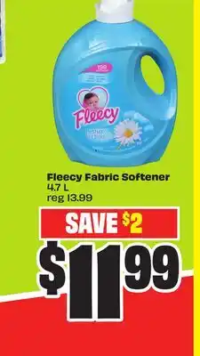 FreshCo Fleecy Fabric Softener 4.7 L offer