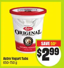 FreshCo Astro Yogurt Tubs 650-750 g offer