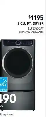 RONA ELECTROLUX 8 CU. FT. DRYER offer