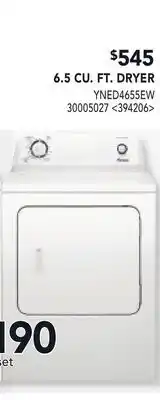 RONA 6.5 CU. FT. DRYER offer
