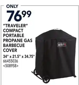 RONA TRAVELLER COMPACT PORTABLE PROPANE GAS BARBEQUE COVER offer