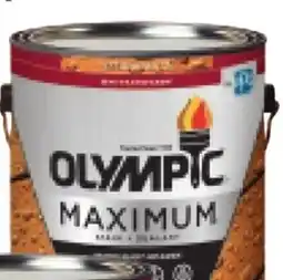 RONA Olympic Maximum Semi-Transparent Water-Based Cedar Colour Wood Stain and Sealant - 3.78-L offer