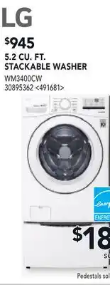 RONA 5.2 CU FT. STACKABLE WASHER offer