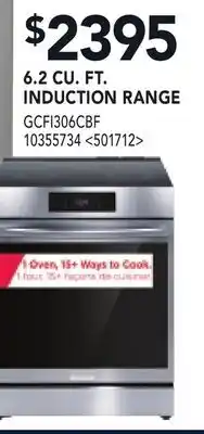 RONA FRIGIDAIRE 6.2 CU. FT. INDUCTION RANGE offer